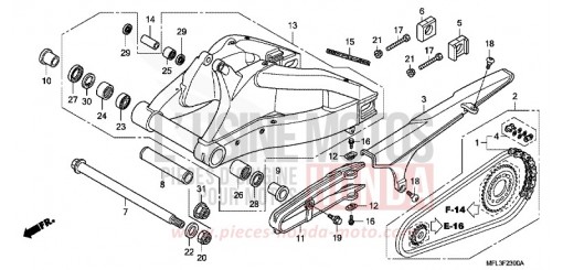 BRAS OSCILLANT CBR1000RRA de 2010